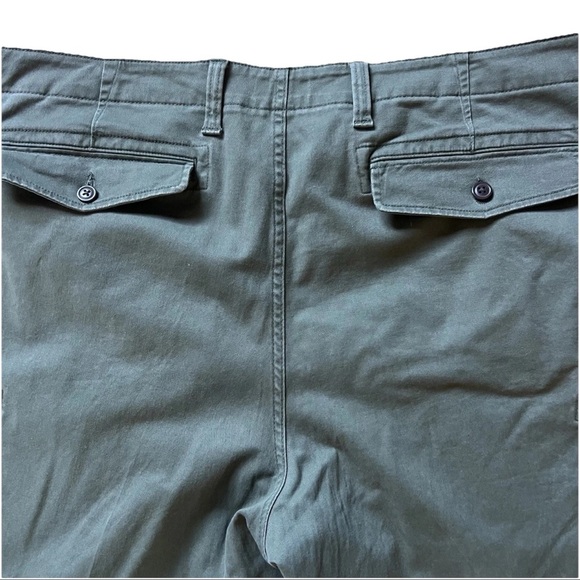 Lands End Army Green Cargo Pants Men’s 40x29 Outdoorsy Woodsmen Fisherman Hike - Picture 4 of 6